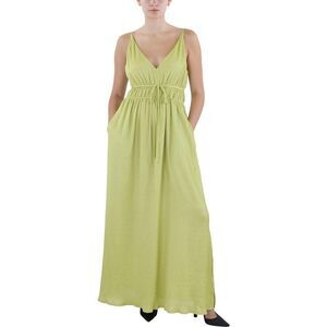 Taylor Womens Green A-Line Polyester Maxi Dress NWT